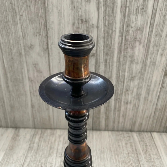 Pair of 2 large metal candle Holders - Picture 7 of 9